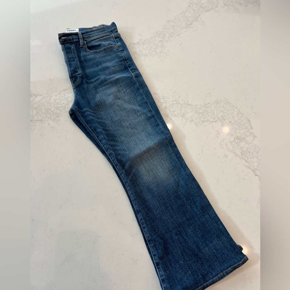 Frame Jeans: High Rise Le Crop Flare in size 29